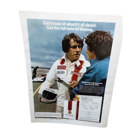 Viceroy Racing Parnelli Jones Formula One Car with Driver vintage 1972 Magazine - Picture 1 of 1